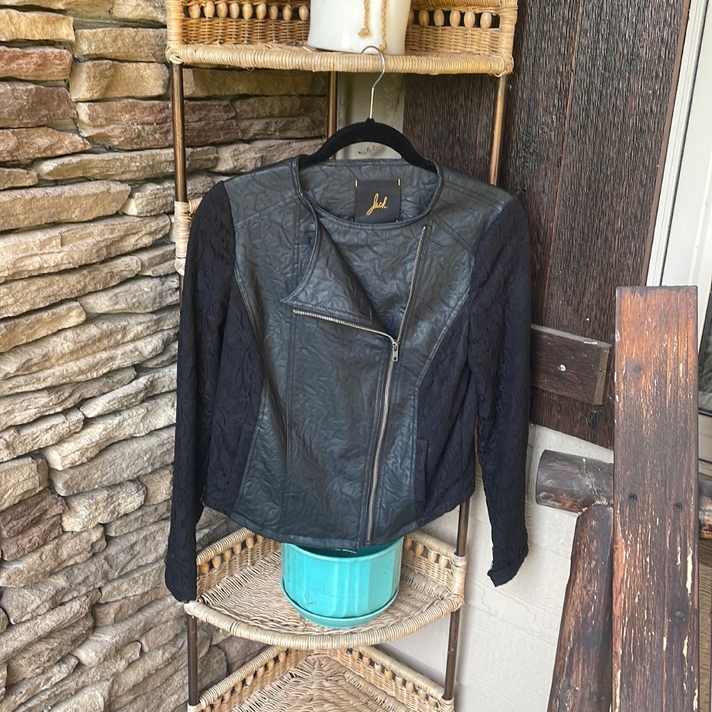 Faux leather jacket